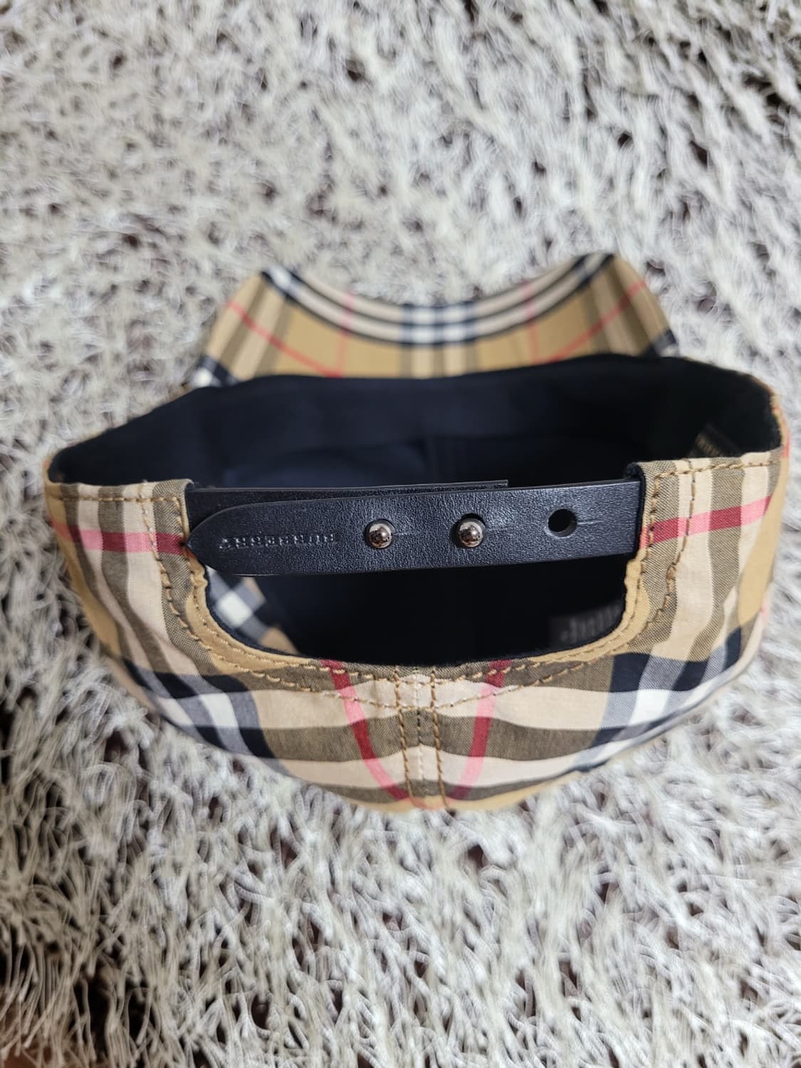 [S/M] 버버리 빈티지 체크 볼캡모자 4073689 상품이미지5