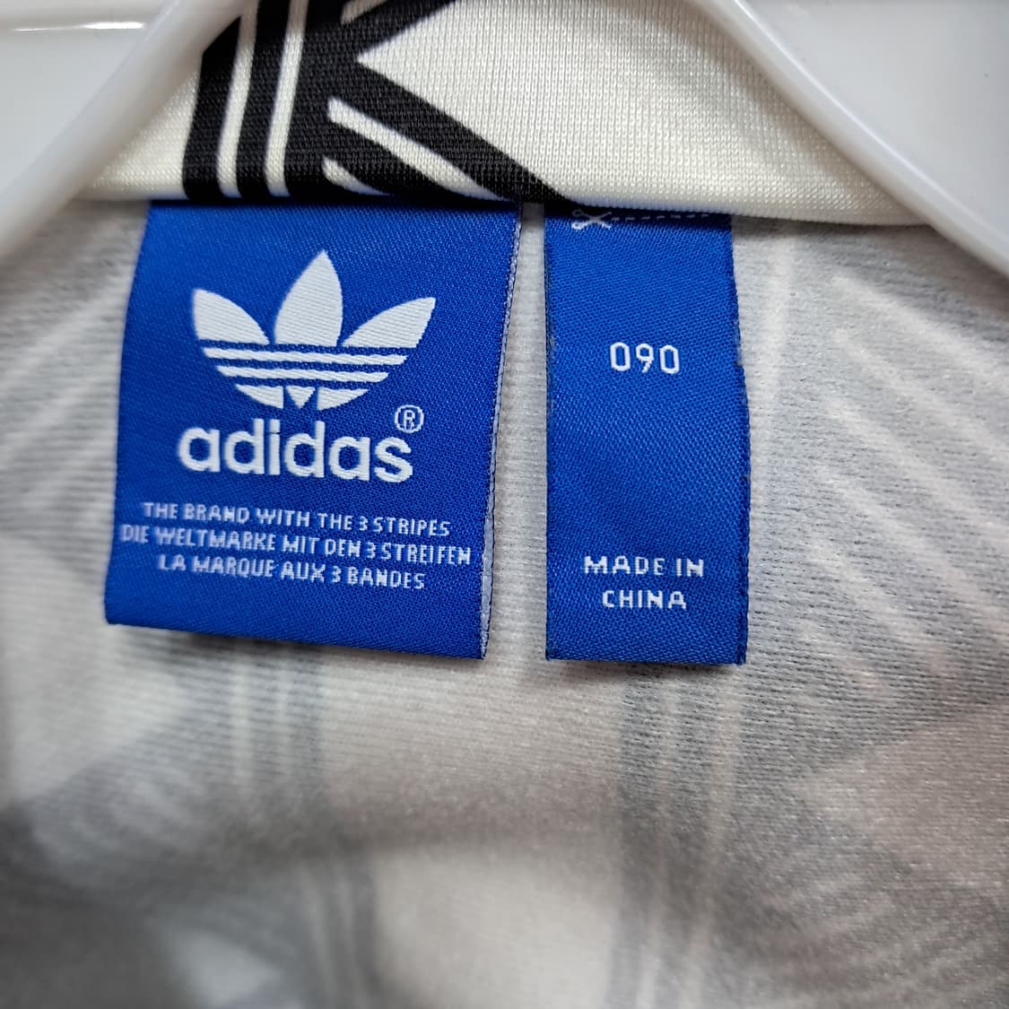 아디다스 패턴 트랙 자켓 화이트 블랙 상품이미지7