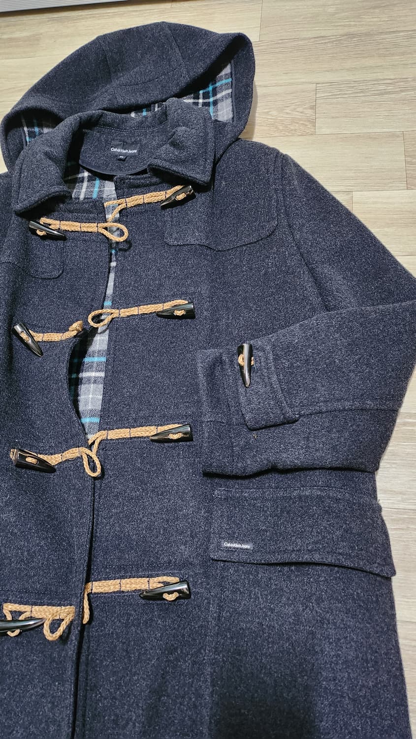 Calvin Klein 캘빈클라인 캐시미어 울 더플 코트 (캐시미어10% 상품이미지4
