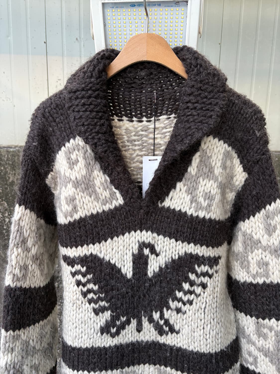 빈티지 코위찬 풀오버 헤비울 니트 상품이미지4