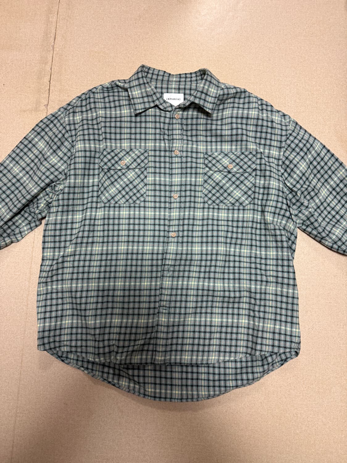 카키스 하우스체크 셔츠, L 상품이미지1