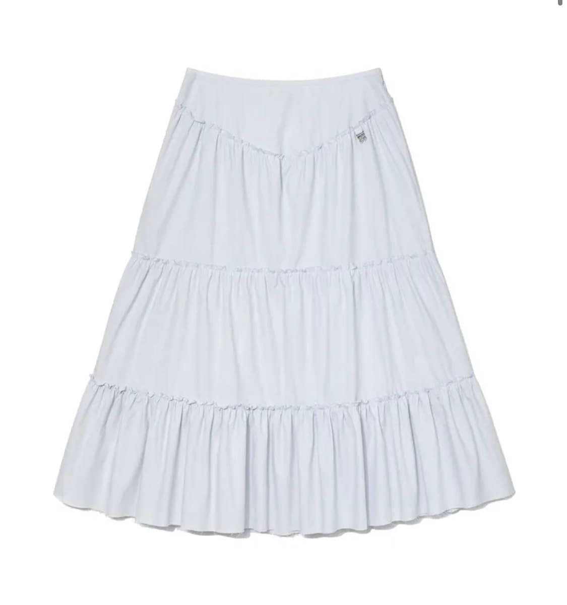 RODEO TIERED RUFFLE SKIRT (WHITE) 상품이미지1