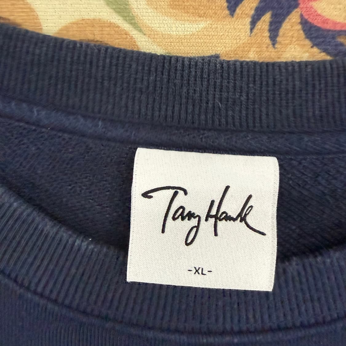 (XL)TONYHAWK 엠브로이드 맨투맨(네이비) 상품이미지2