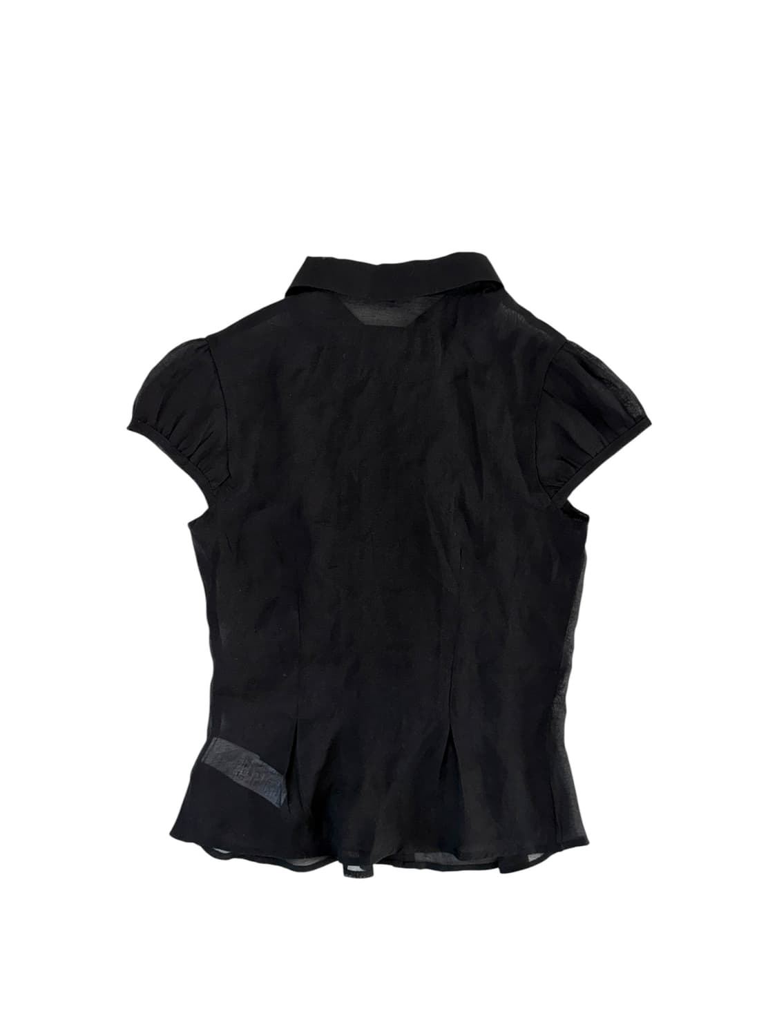 스컬프터 시스루 반팔 셔츠 (m) 상품이미지2