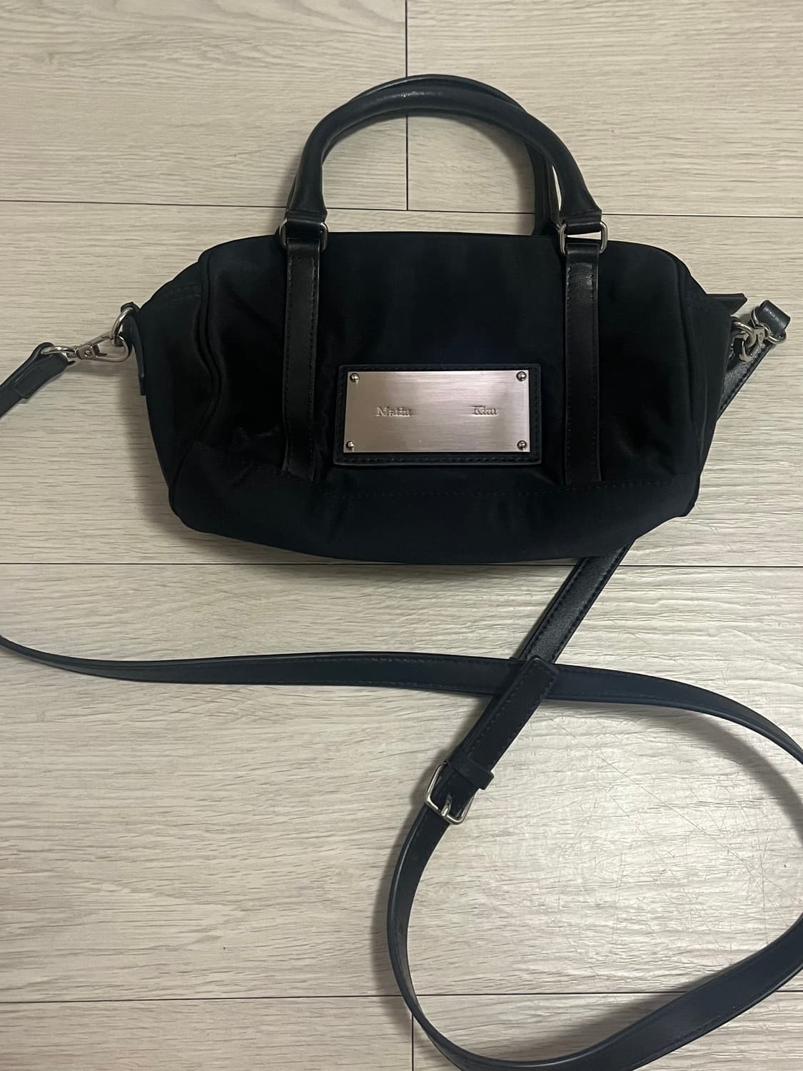 마뗑킴 BABY SPORTY TOTE RAG IN BLACK 상품이미지1