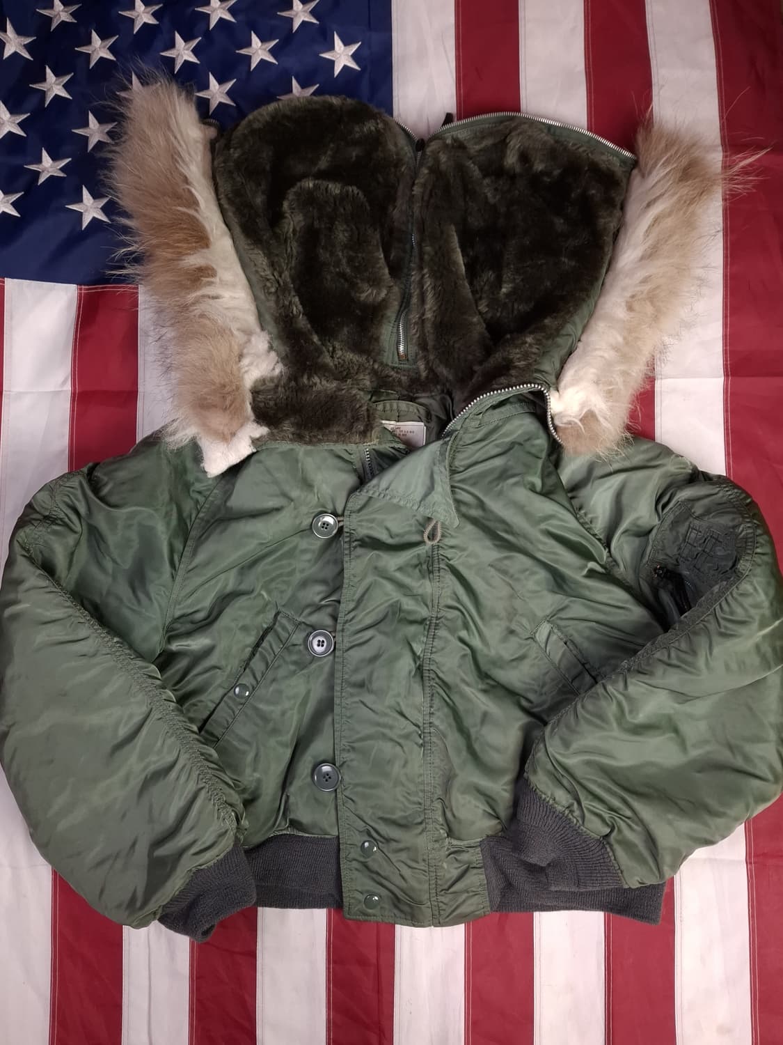 오리지날 90's 미공군 지급용 알파사 N-2B 항공자켓 상품이미지1