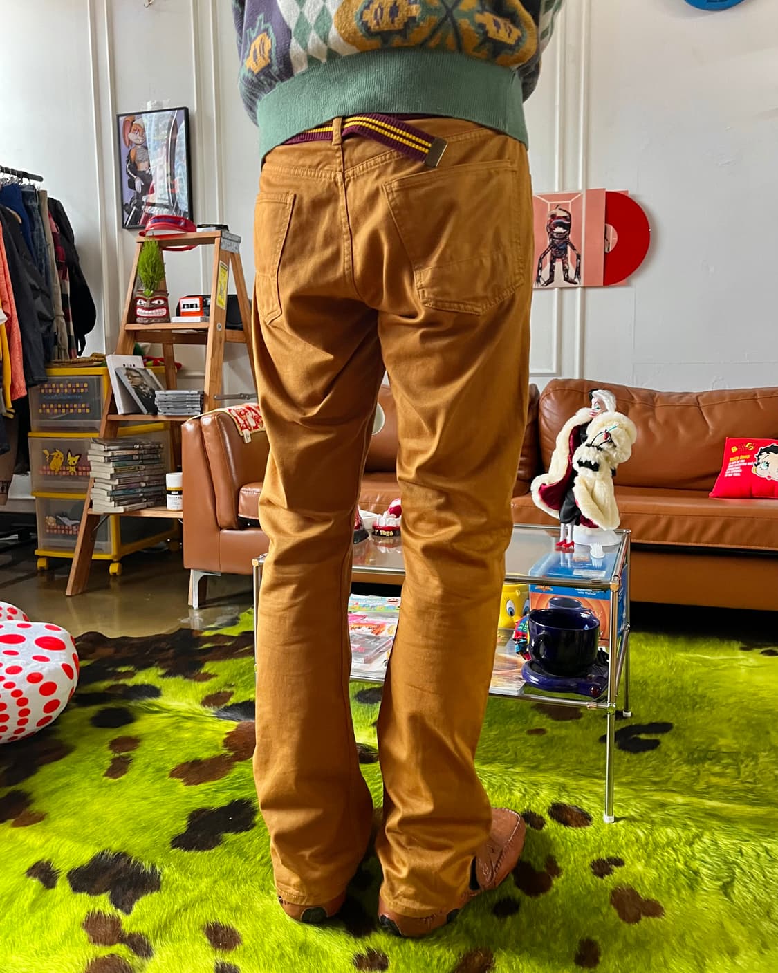 BEAMS Relaxed Camel Cotton Chino Pants 상품이미지2