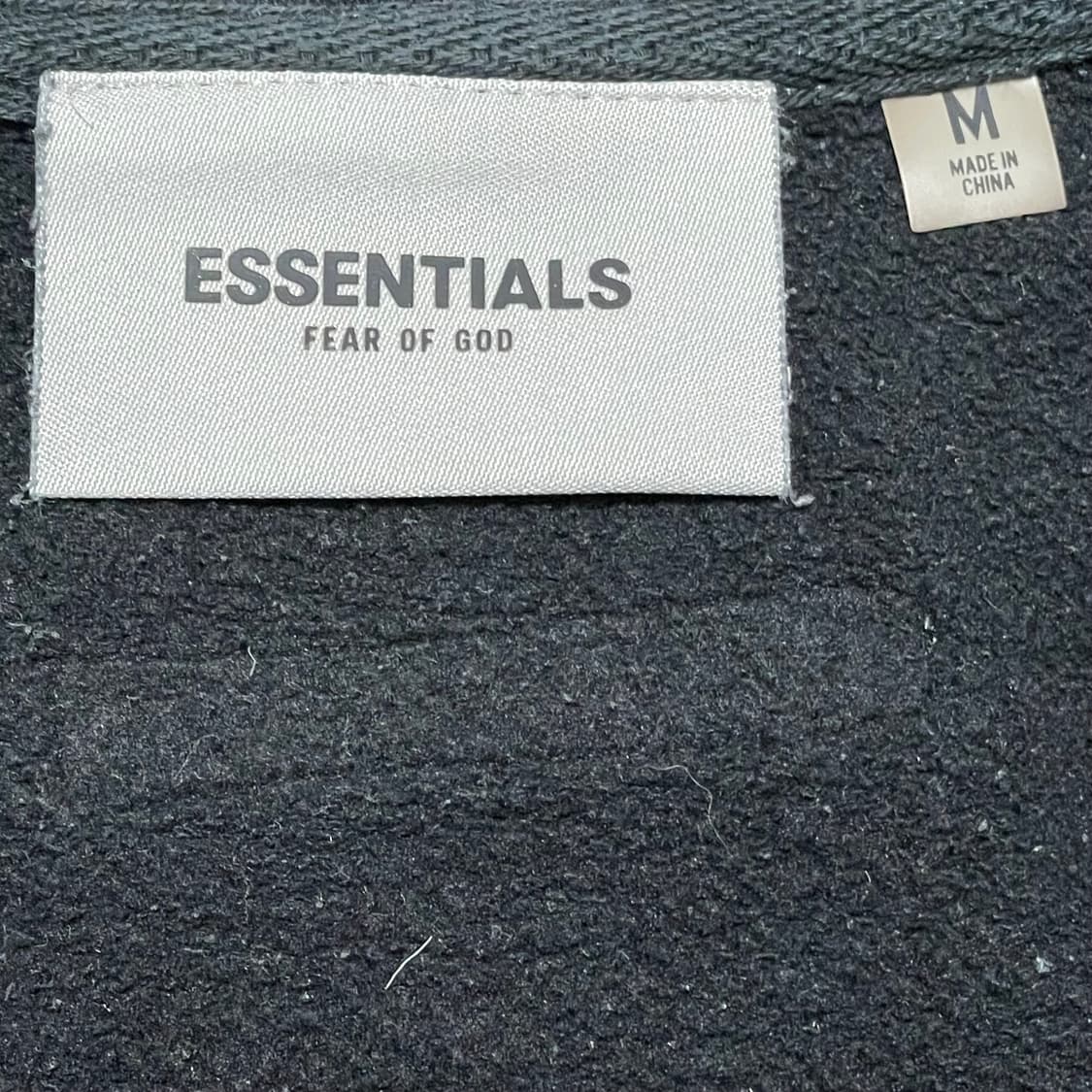 [M] 에센셜 ESSENTIALS 블랙 맨투맨 티셔츠 상품이미지2