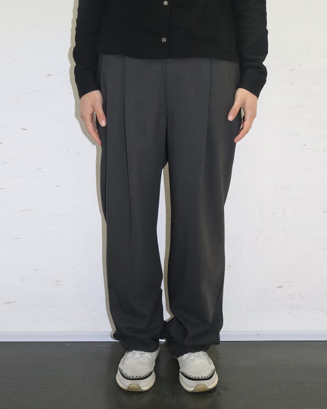 아르마니 꼴레지오니 90s 원턱 와이드 슬랙스 상품이미지1