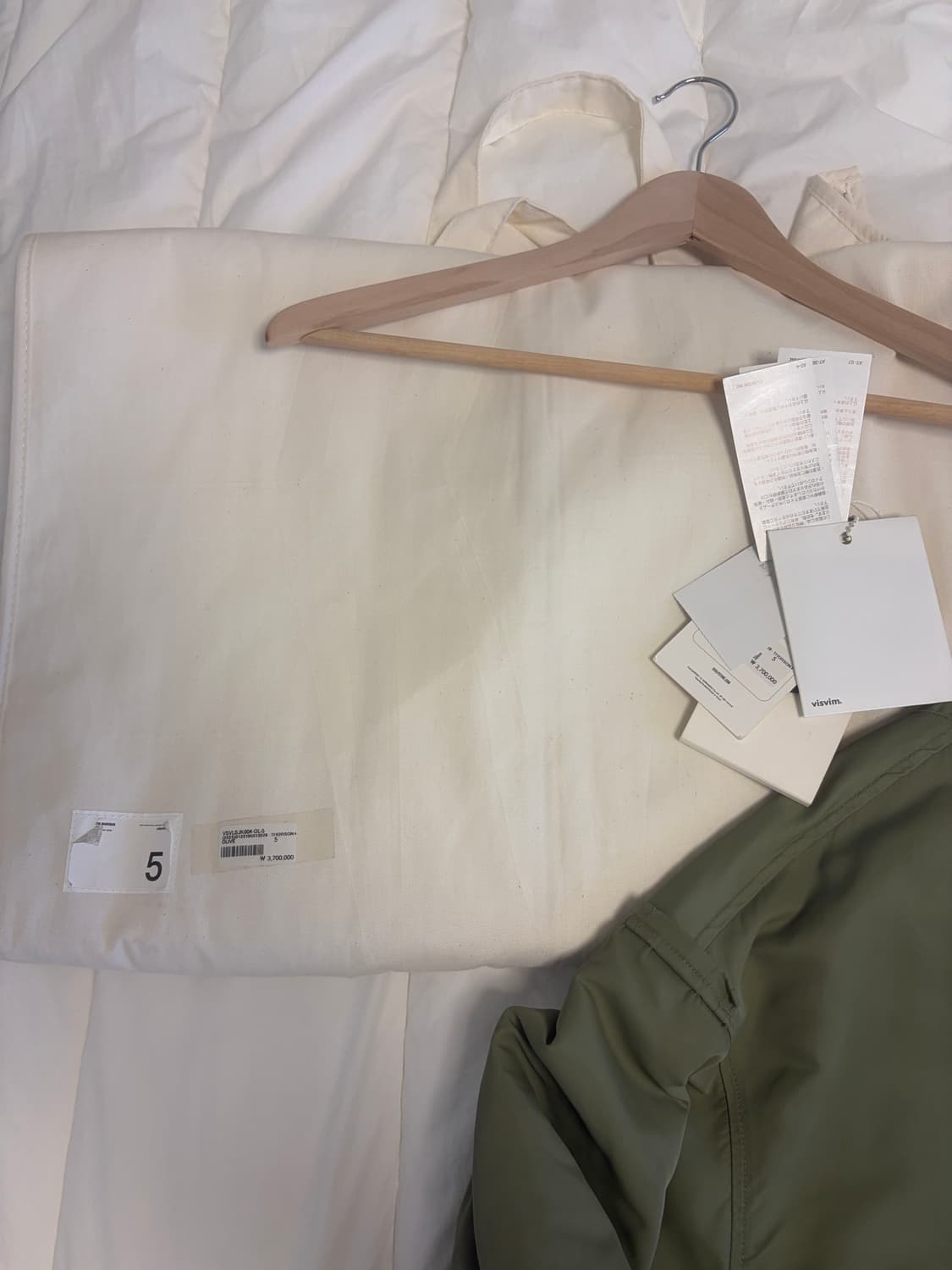 비즈빔 visvim THORSON 자켓 점퍼 올리브 그린  사이즈 5 상품이미지8