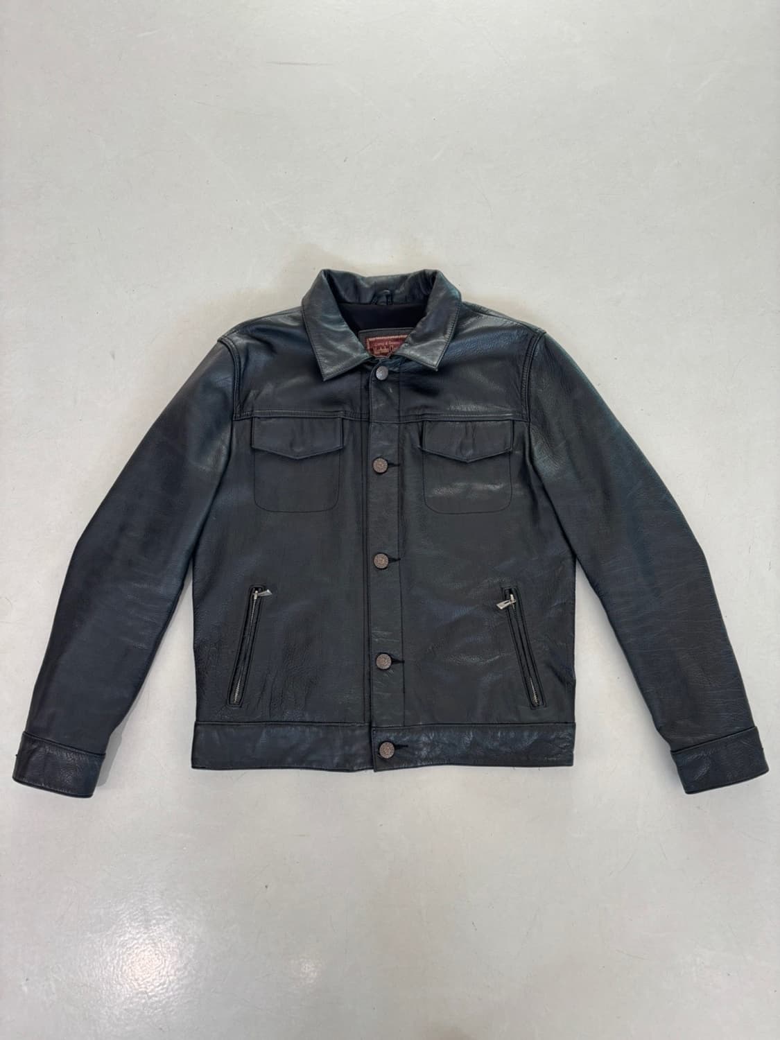 Vintage Malboro Leather Jacket 상품이미지2