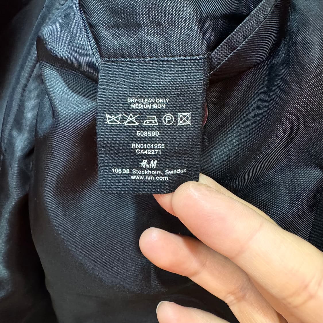 베르사체 x H&M 컬렉션 투버튼 블랙 블레이저 자켓 (M) 상품이미지6