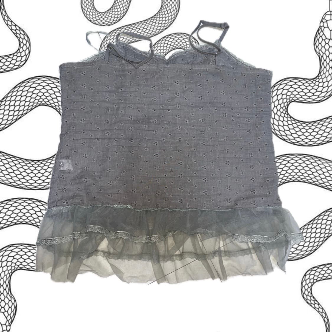 빈티지 그런지페어리 레이스나시 상품이미지3