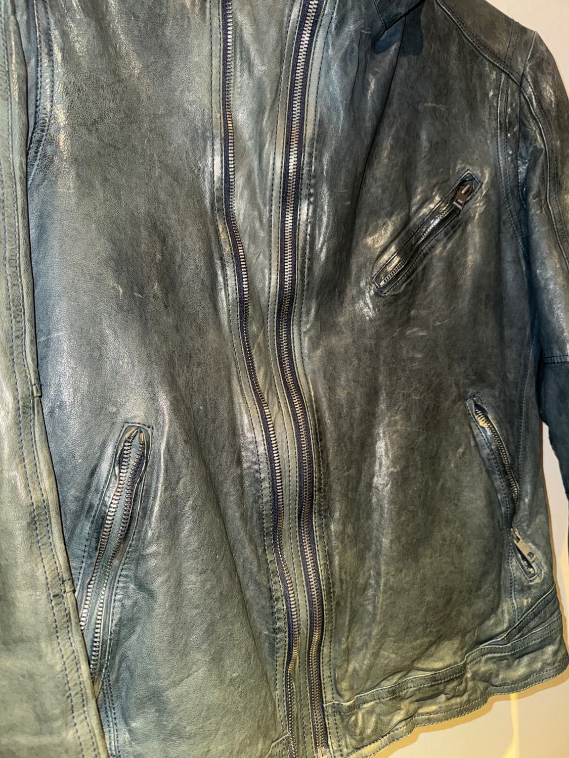 우영미 아카이브 2Way Zip Moto 가죽자켓 105 상품이미지2