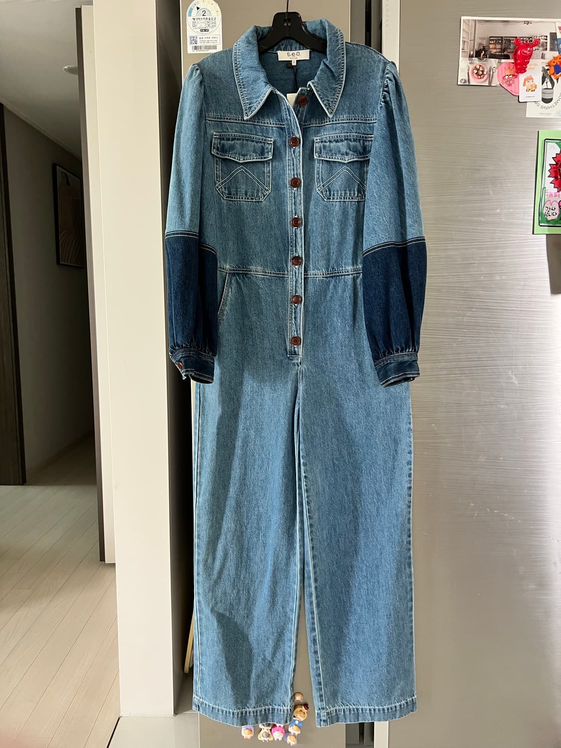 씨뉴욕 데님 점프슈트 새상품 상품이미지1