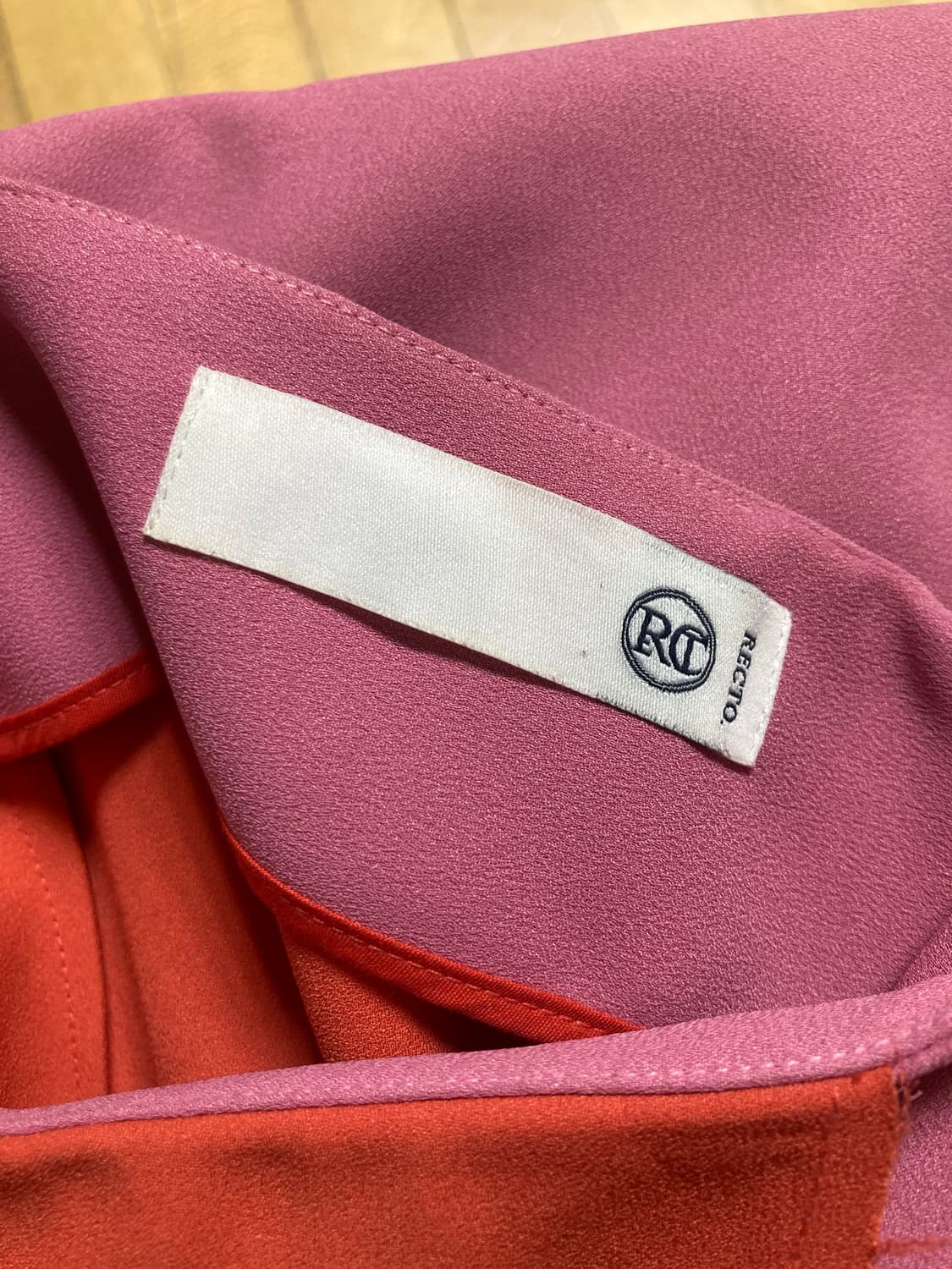 RECTO 렉토 컬러블럭 스커트 M 상품이미지6