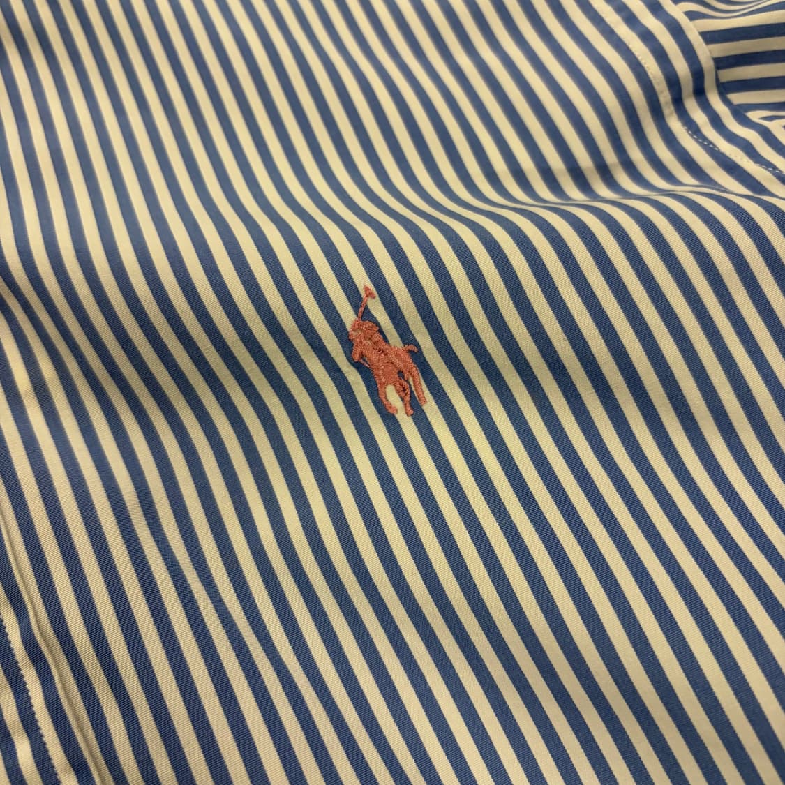 [M] 폴로 랄프로렌 커스텀핏 스트라이프 셔츠 블루 D5 상품이미지4