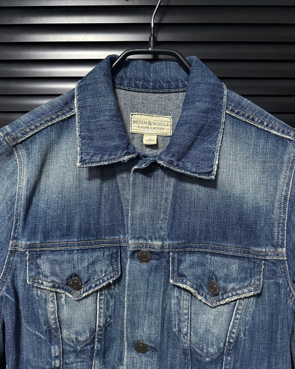 데님앤서플라이 폴로 랄프로렌 워싱 데님 청자켓 트러커 S 90 워크 자켓 상품이미지2