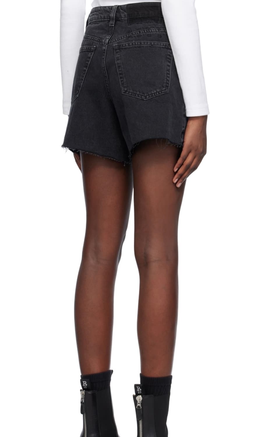 [Ksubi] Black Hi Line Denim Shorts 상품이미지3