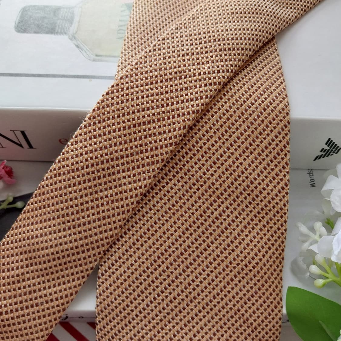 아르마니 꼴레지오니 마이크로 패턴 넥타이 8.6cm A+등급 K2133 상품이미지4