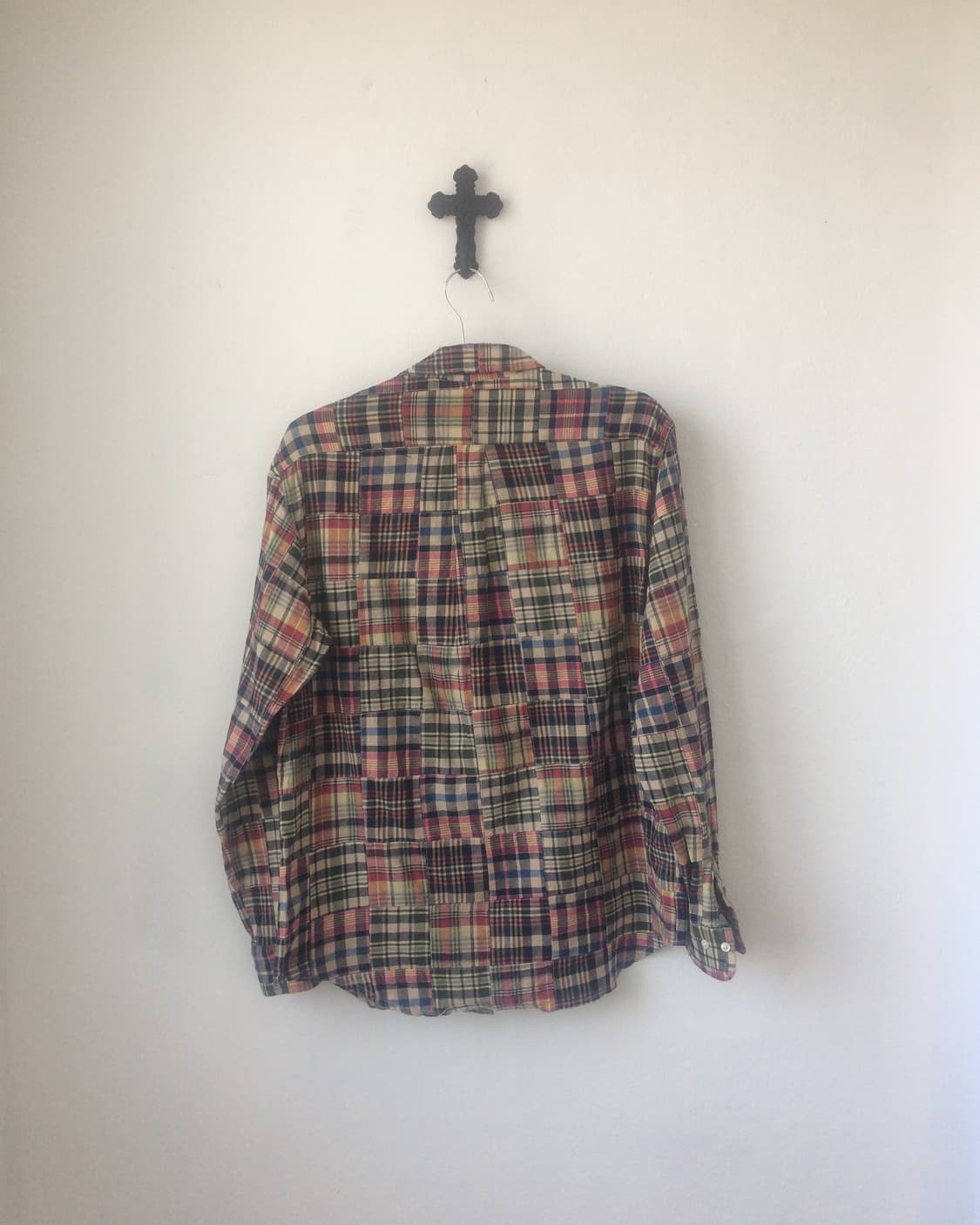 Patch work check pattern shirt 상품이미지2