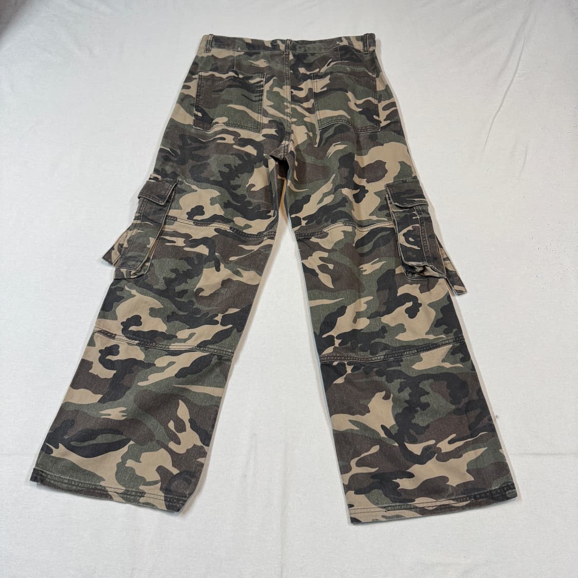 34inch) 밀리터리 카모 패턴 와이드 카고 팬츠 바지 상품이미지4