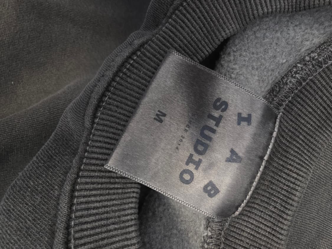 IAB 피그먼트 스웨트셔츠 블랙 상품이미지4