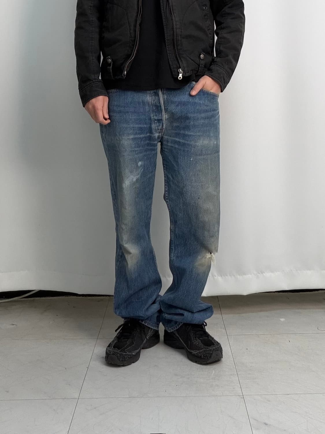 a285) 34 리바이스 90's USA 501 스트레이트 상품이미지4