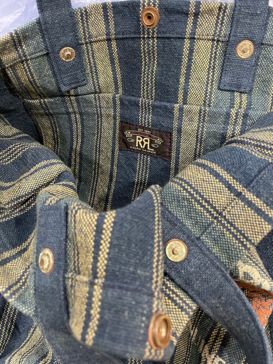 더블알엘 rrl 인디고 카펜터 토트백 상품이미지4