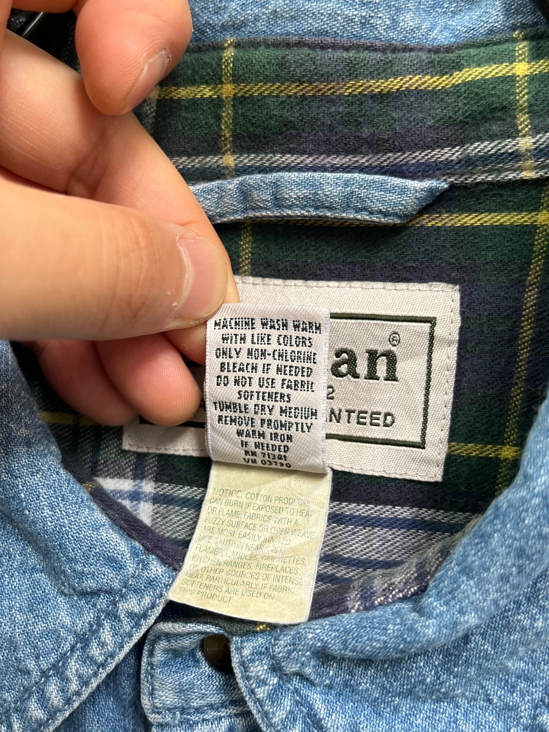 L.L.Bean 투포켓 데님셔츠 Men XL-REG 상품이미지5