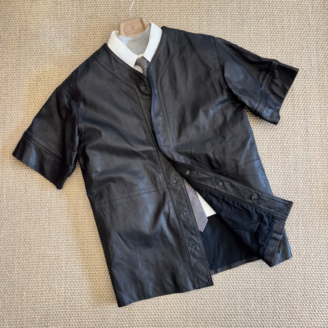 Marcelo Burlon 이탈리아 최상급 양가죽 베이스볼 자켓 셔츠 상품이미지1