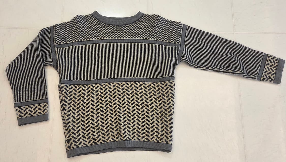 그레이 패턴 여성 스웨터 상품이미지2