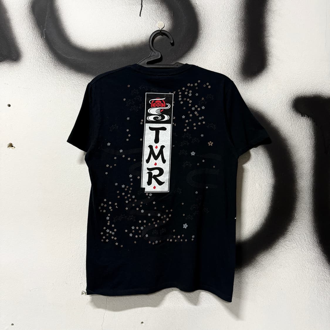 VTG 빈티지 재패니즈 오리엔탈 잉어 프린팅 반팔 티셔츠 상품이미지2