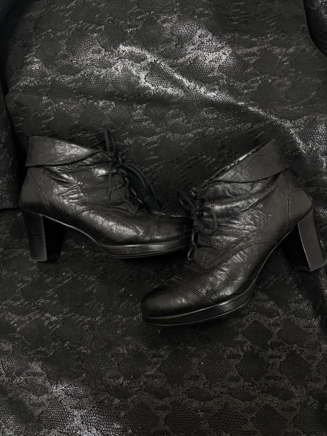 “SODA” 00’s Design Wrinkled leather shoe 상품이미지2