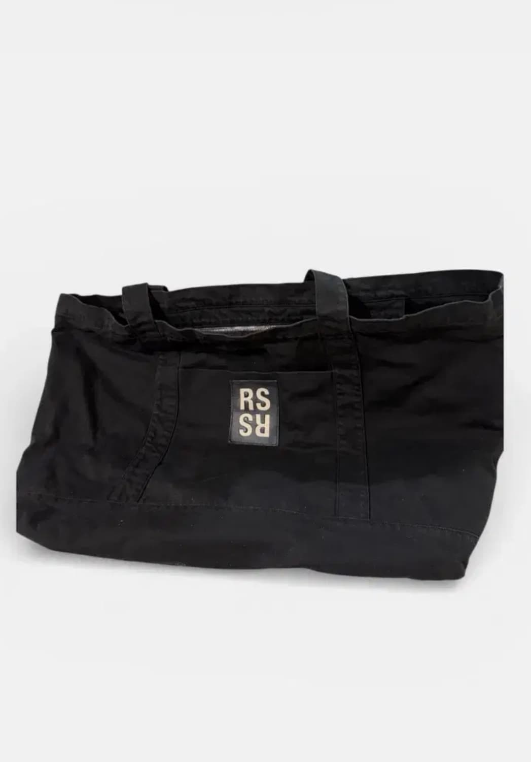 라프시몬스 오버사이즈 데님 토트백 블랙 상품이미지2