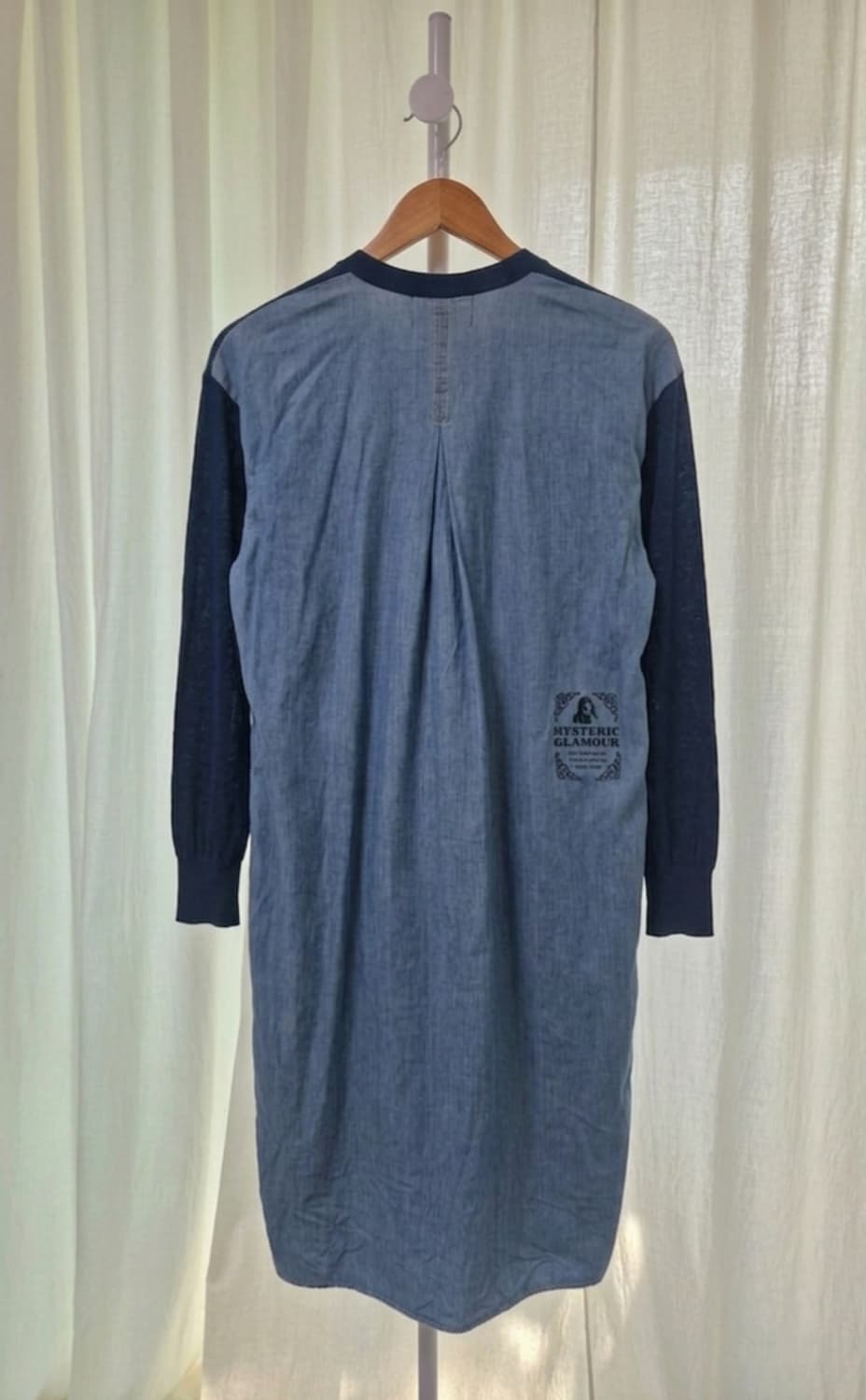 히스테릭글래머 샴브레이 믹스 롱 가디건 상품이미지2