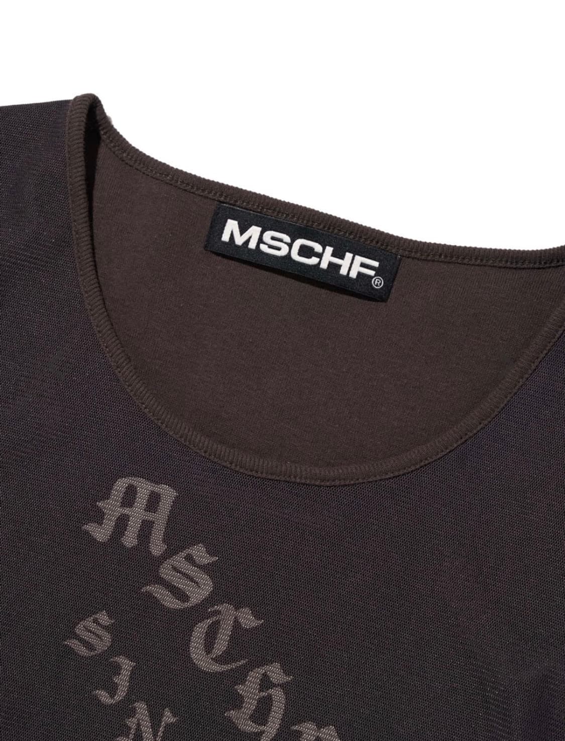 미스치프 쉬어 메쉬탑 차콜 M 상품이미지2