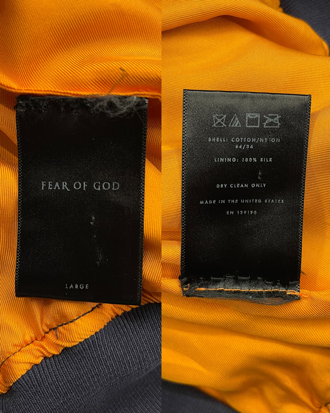 피어 오브 갓 14AW 써드 컬렉션 MA-1 봄버 자켓 네이비 상품이미지10