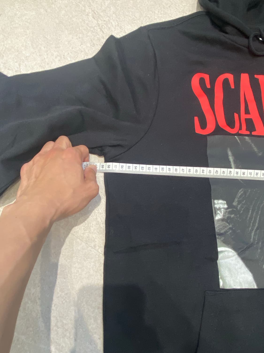 스카페이스 프린팅 후드티 L 상품이미지4