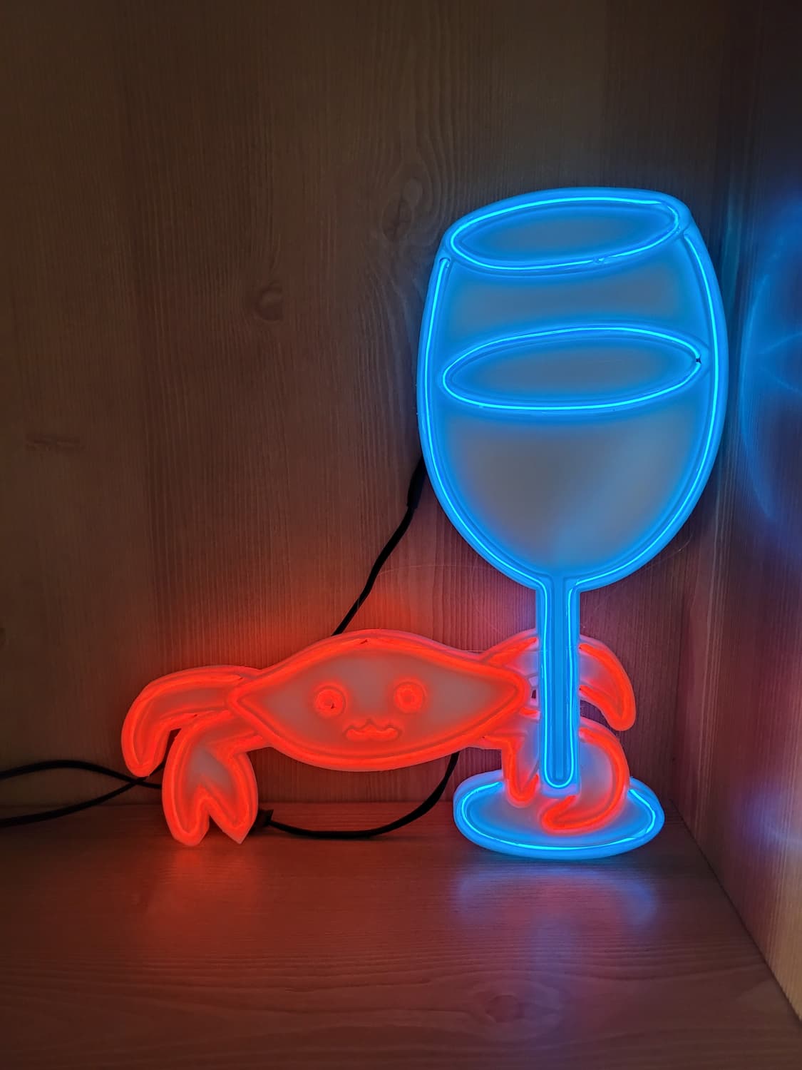 크랩 와인 네온사인 led 램프 무드등 상품이미지4