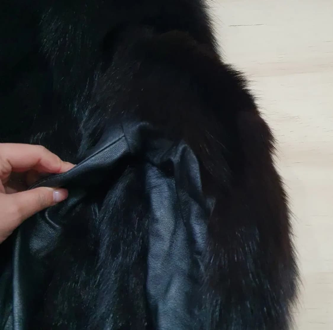 342) 보브 VOV 양가죽 폭스퍼 자켓 상품이미지7