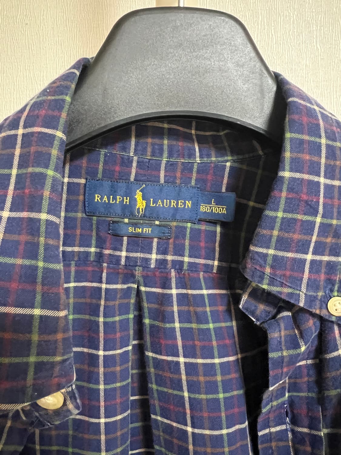 Polo Ralph Lauren Slim Fit Plaid Check S 상품이미지3