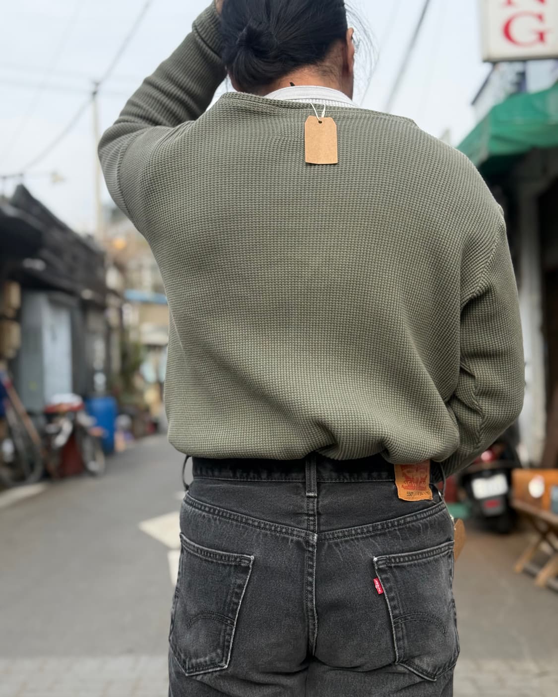 그렉로렌 와플 니트 롱슬리브 2 상품이미지8