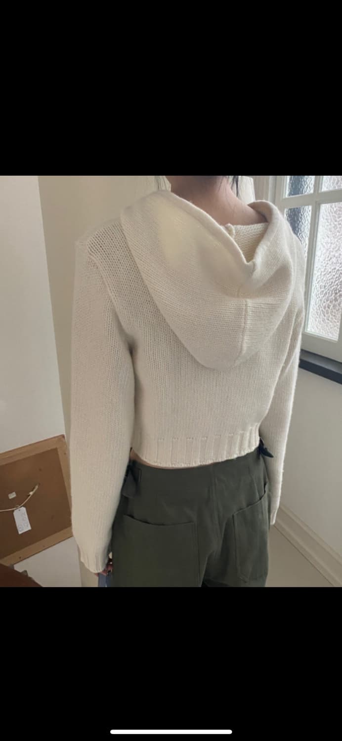 위아 노튼 후드 집업 아이보리 상품이미지2