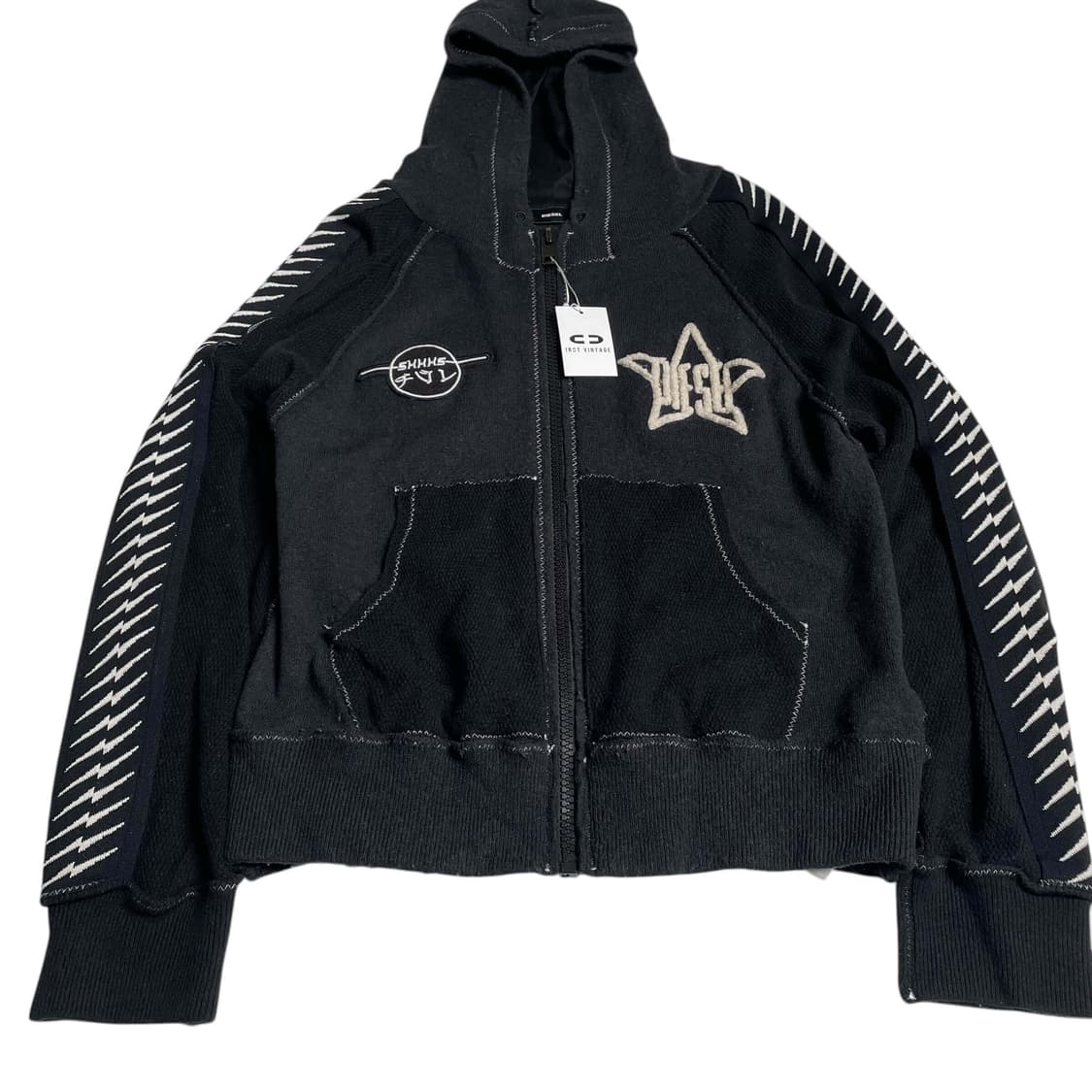 Diesel 'braves' 울 블렌드 집업 후드 상품이미지6