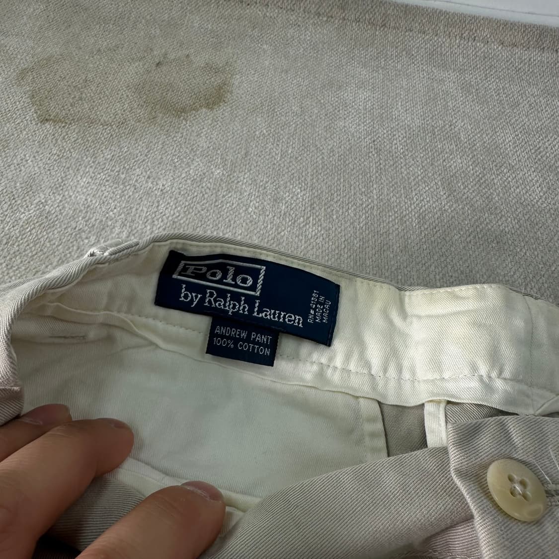 30 폴로랄프로렌 베이지 코튼 치노 팬츠 상품이미지2