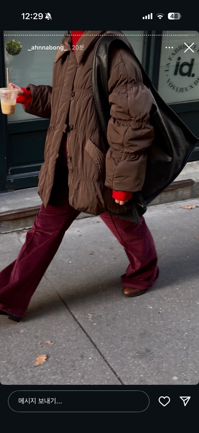 에토스 셔링 볼륨 패딩 점퍼 상품이미지3