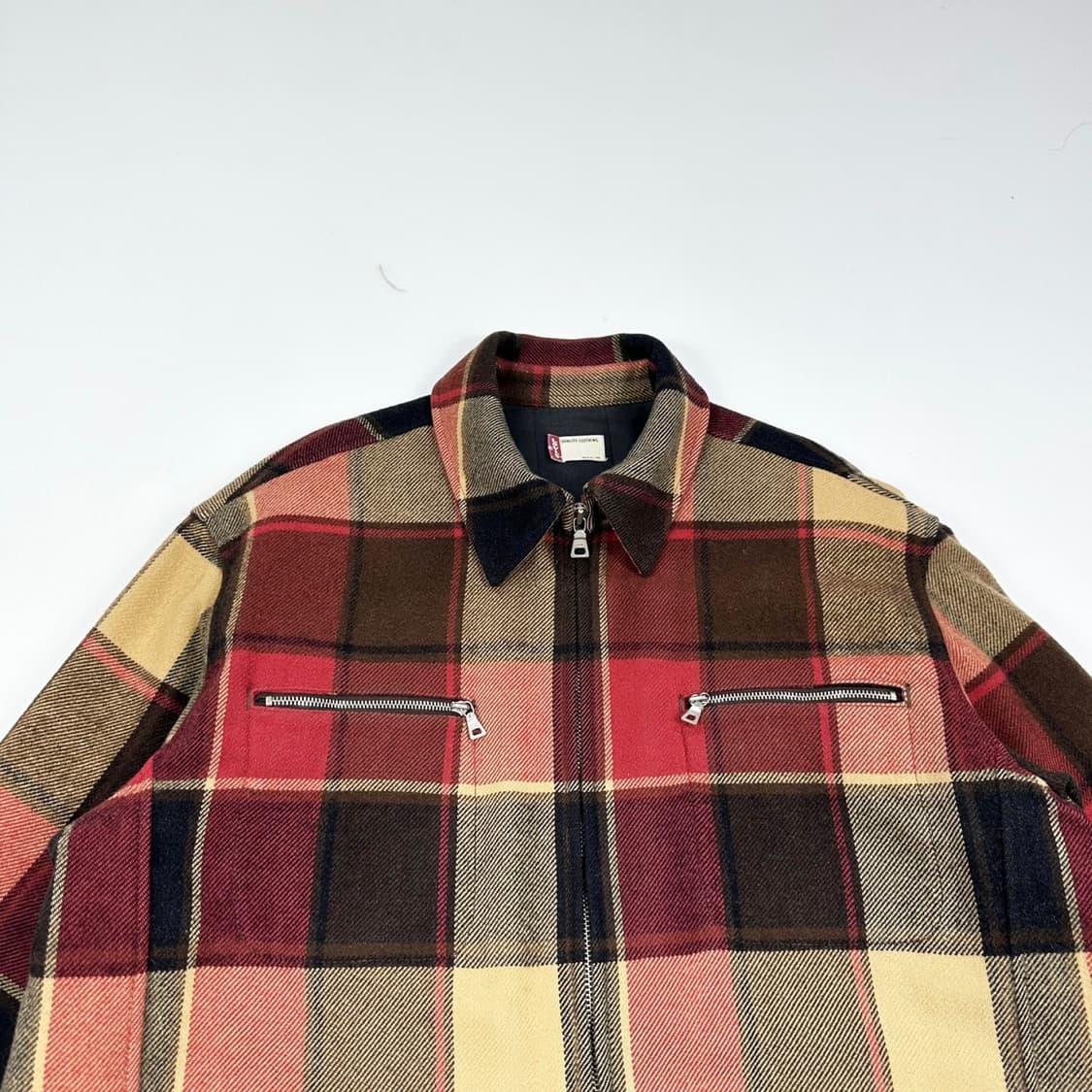 리바이스 오리지널 레드 탭 울 체크자켓 (XL) 상품이미지1