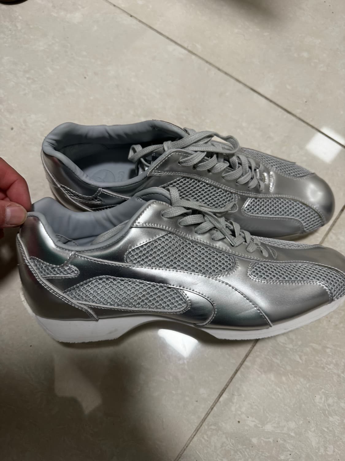 야세 스파이더 레니 스니커즈 실버 270 상품이미지3