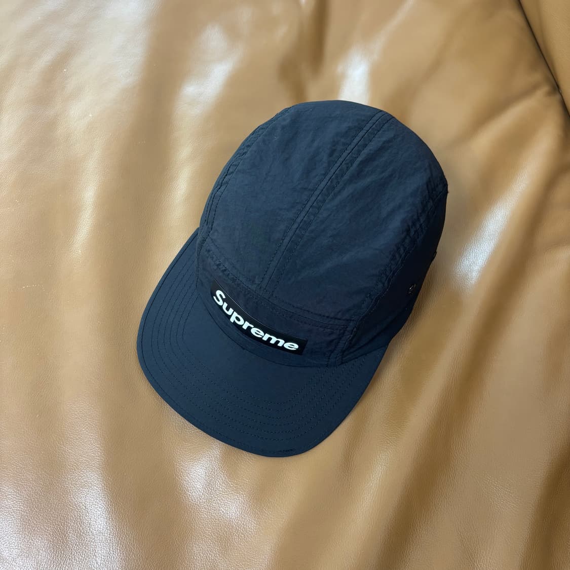 슈프림 캠프캡 모자 박스로고  블랙 상품이미지5